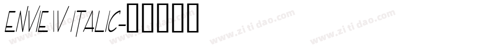 Enview Italic字体转换
